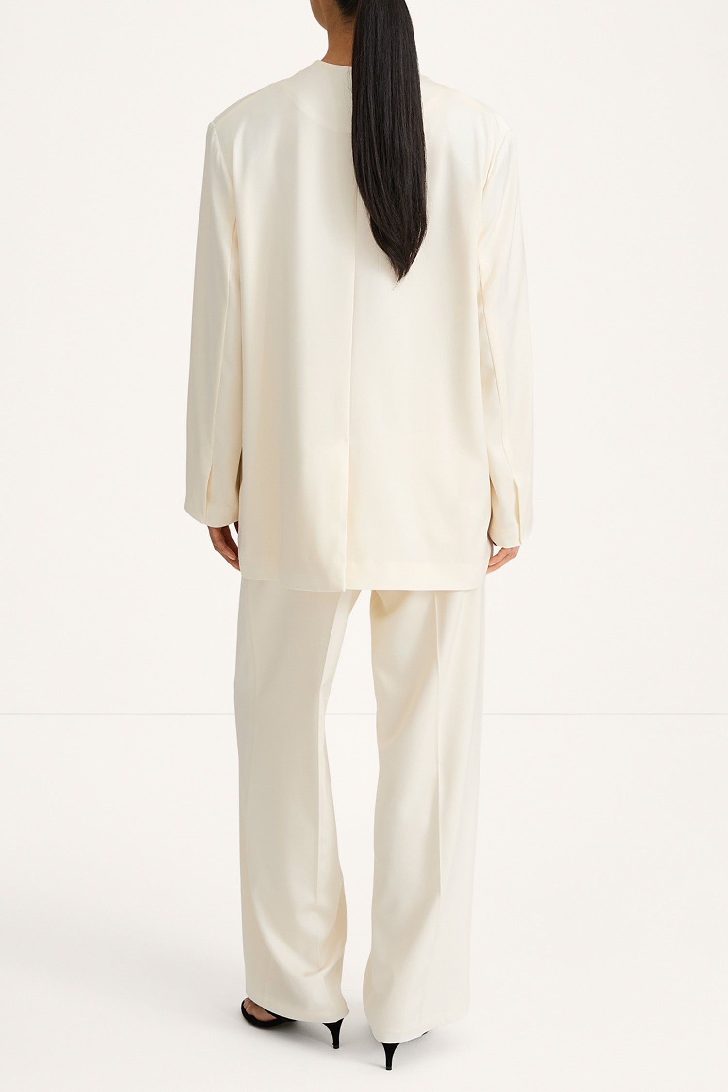 Maggiano blazer ivory stylein front back