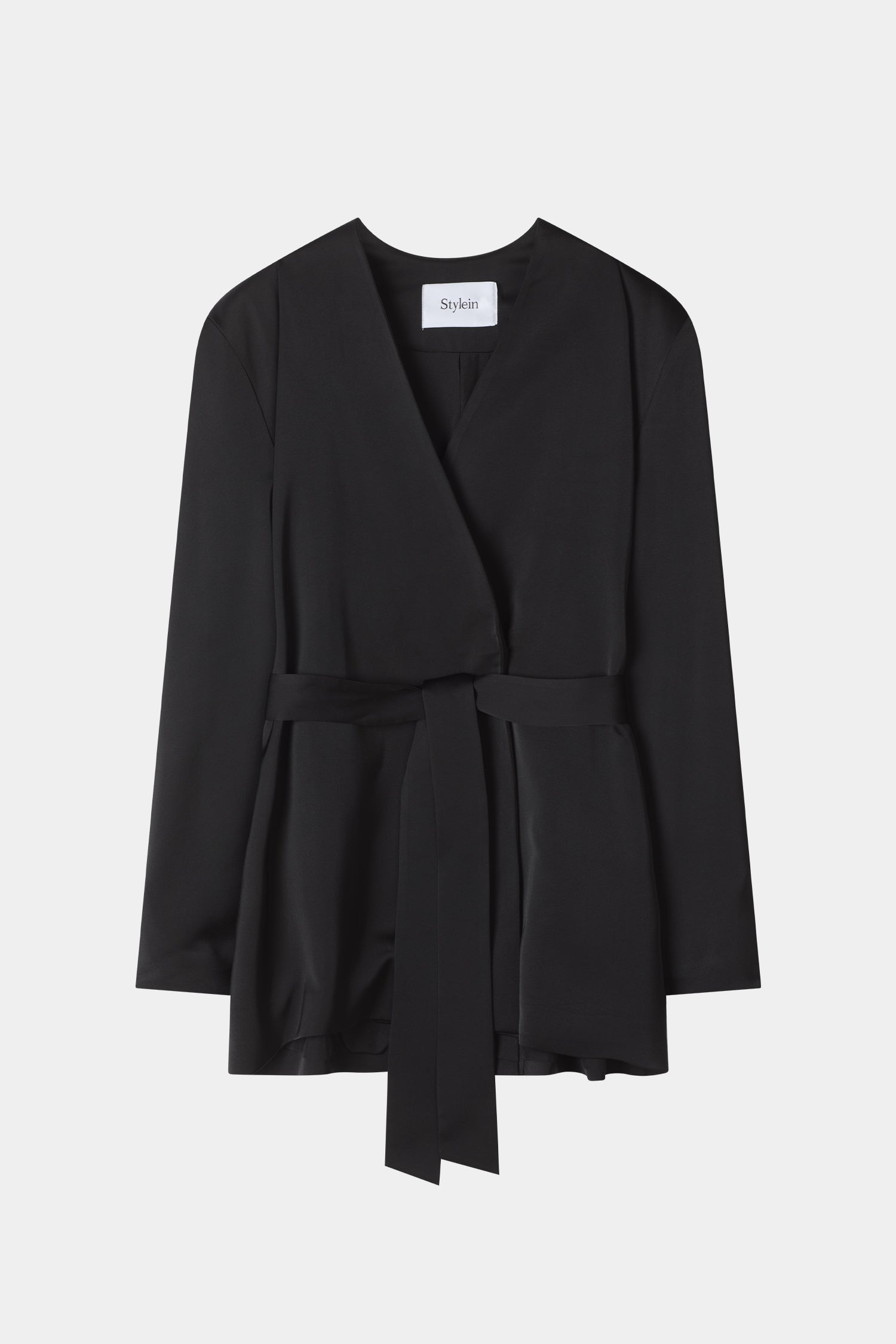 Maggiano waist tie blazer black stylein pack shot