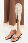 Malea midi dress lace hazel brown stylein model image close