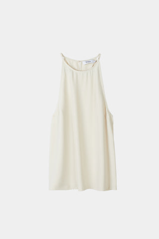 Malou top crepe slightly loose cream stylein packshot