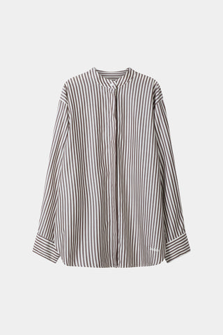 Mandria shirt brown stripe stylein packshot