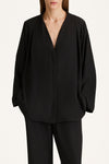 Marby blouse black Stylein model image front close