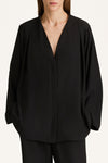 Marby blouse black Stylein model image front close