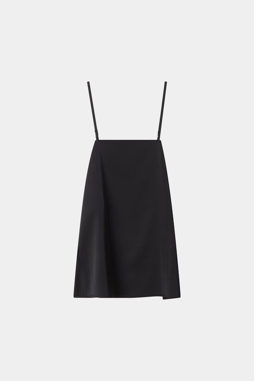 Marianne long top rouleau straps black stylein model image front