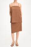 Marianne long top rouleau straps hazel stylein model image front