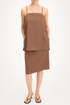 Marianne long top rouleau straps hazel stylein model image front