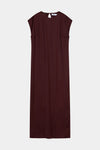 Marigold long satin dress bordeaux stylein  packshot