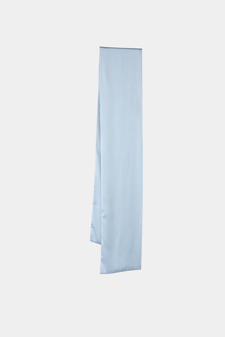 Ice blue satin scarf stylein matino front packshot