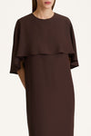 Maxine sleeveless maxi long dress coffee stylein model image front close