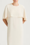 Maxine sleeveless maxi long dress cream stylein model image front close