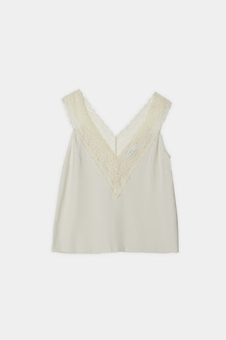Mede top lace sleeveless cream stylein packshot