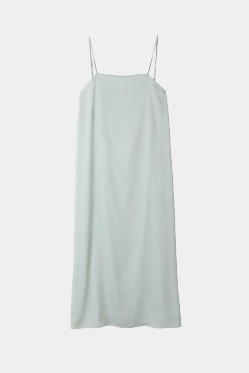 Melody dress matt chiffon ankle length straps square neckline front deep cowl neckline back horisontal strap mint stylein packshot