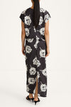 Melrose long dress floral print stylein back