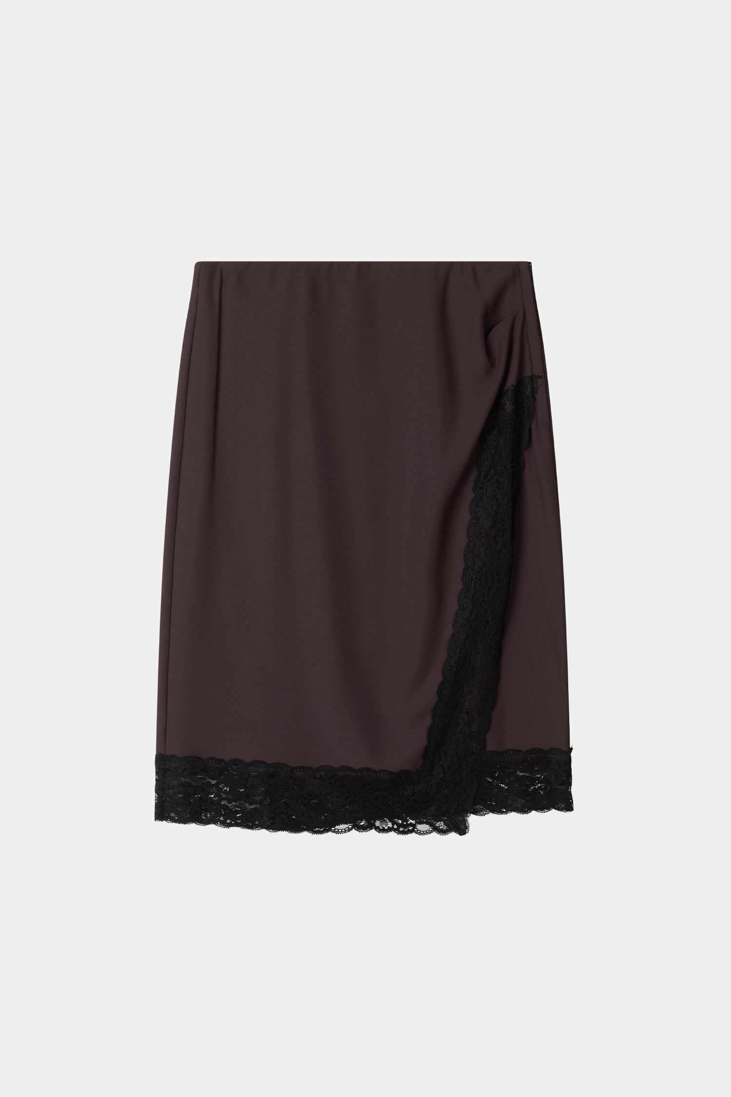 Millicent midi knee lenght skirt chiffon lace cream stylein packshot