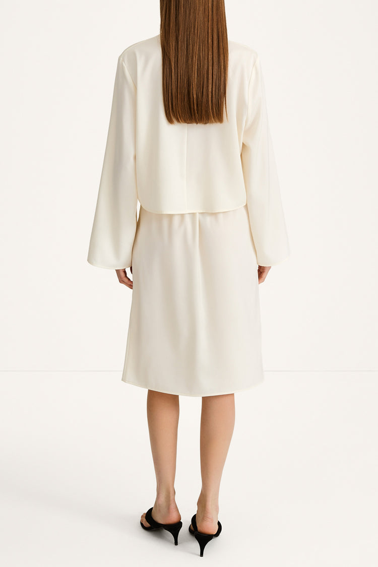 WIDE SLEEVE BLOUSE STYLEIN Mirai cream back