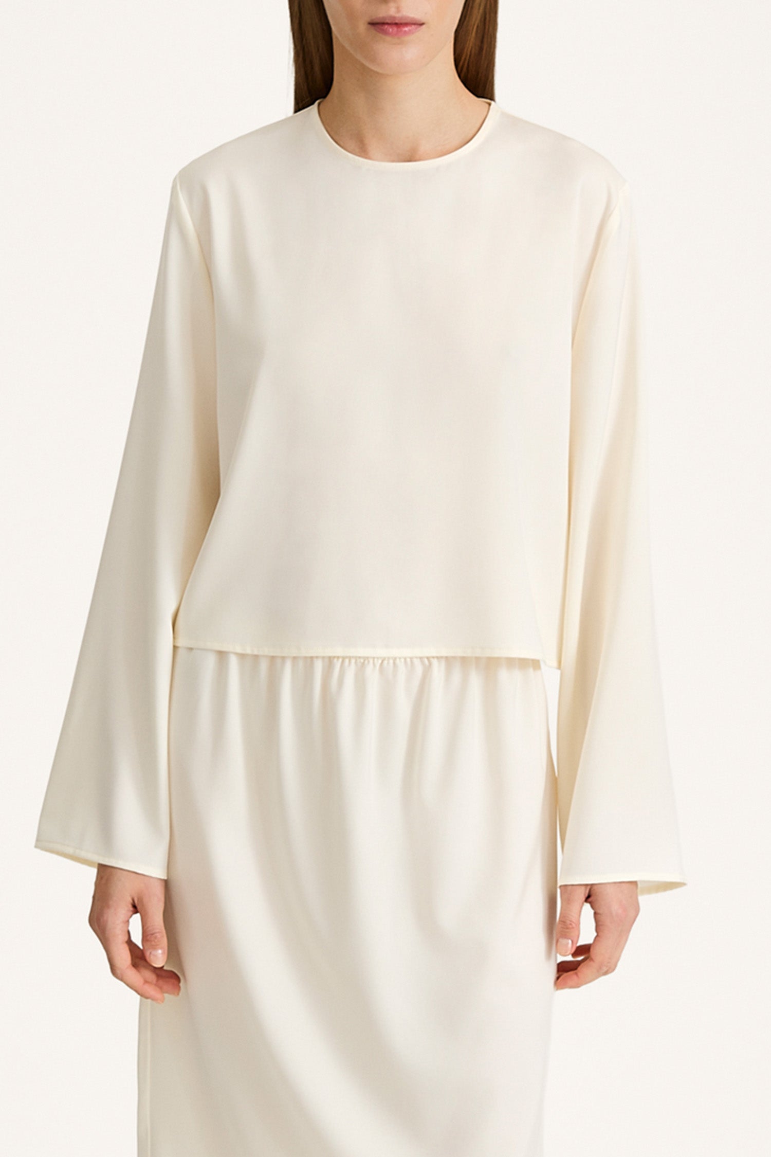 WIDE SLEEVE BLOUSE STYLEIN Mirai cream packshot detail