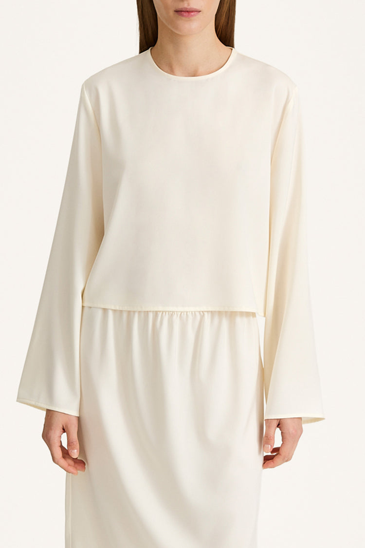 WIDE SLEEVE BLOUSE STYLEIN Mirai cream packshot detail