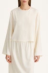 WIDE SLEEVE BLOUSE STYLEIN Mirai cream packshot detail