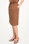 Molene midi satin skirt hazel stylein model image side close