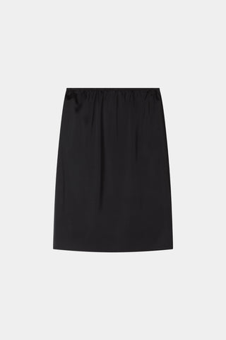 Molene midi satin skirt black stylein packshot