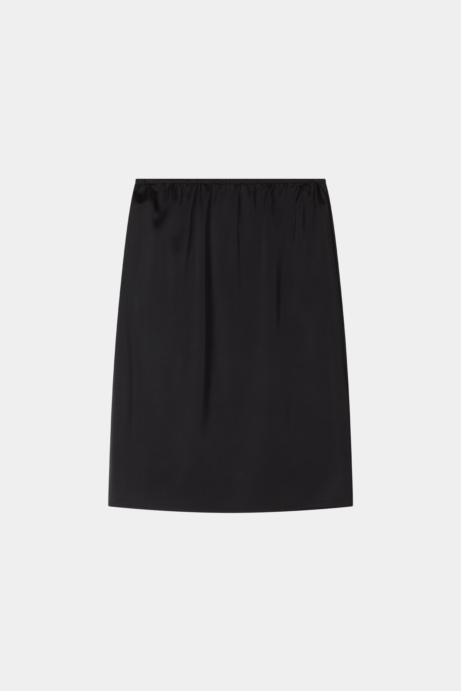 Molene midi satin skirt black stylein packshot