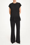 Muccino sleeveless blouse lace detail stylein model image front