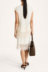 Muccino sleeveless blouse lace detail stylein model image back
