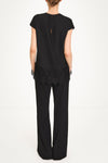 Muccino sleeveless blouse lace detail stylein model image back
