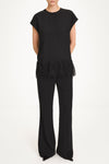Muccino sleeveless blouse lace detail stylein model image front