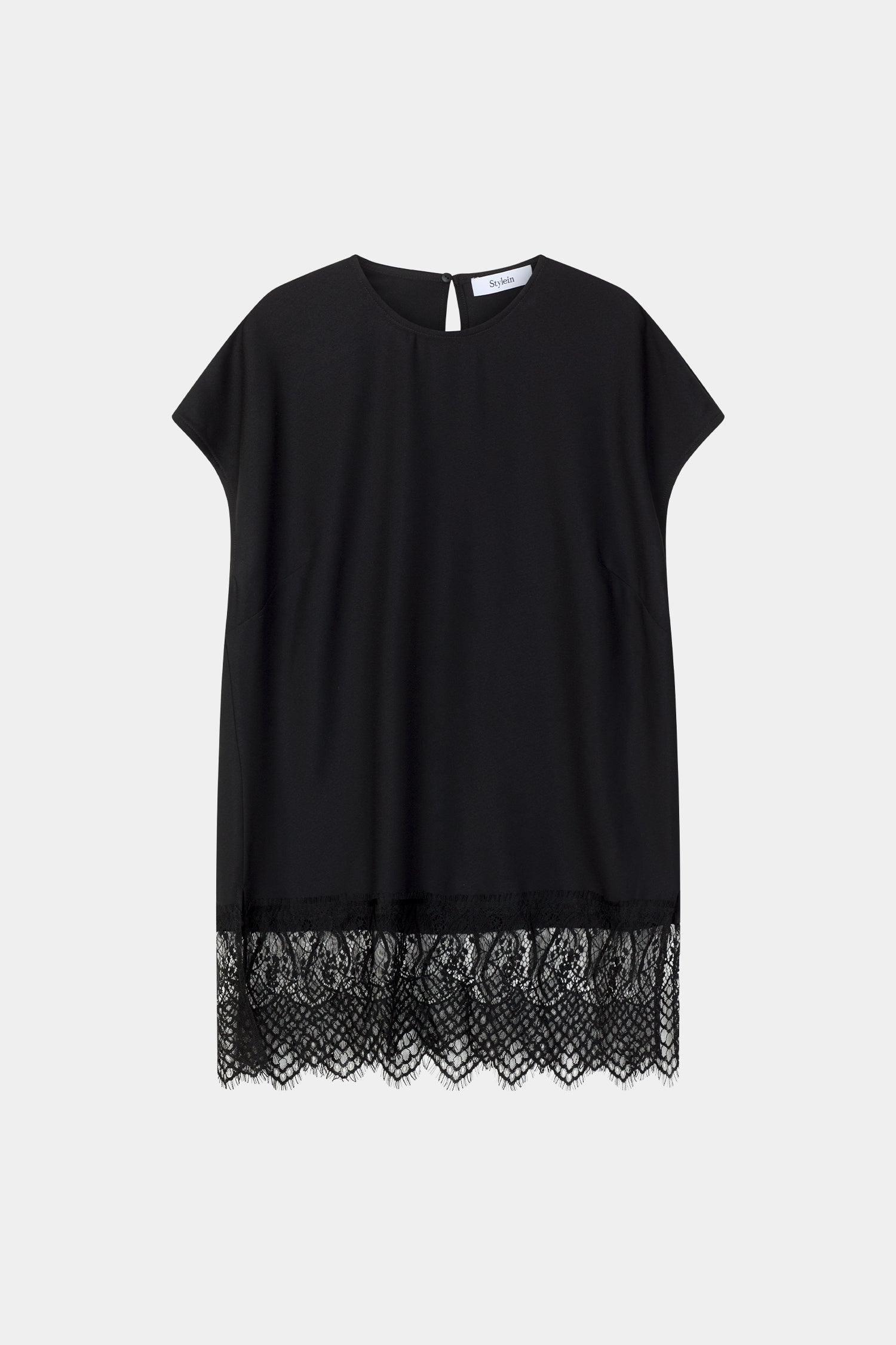Muccino sleeveless blouse black lace detail stylein packshot