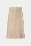 Nanie knitted long mohair skirt oyster packshot