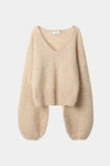 Nemoli v-neck sweater mohair oyster stylein packshot