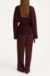 Neriselle mohair cardigan bordeaux stylein model image back