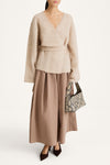 Neriselle mohair cardigan oyster stylein model image front