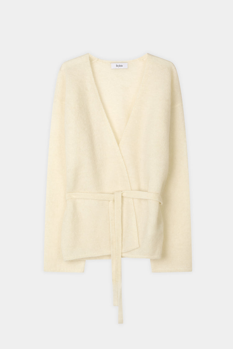 Neriselle mohair cardigan white stylein packshot