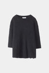 Nia short sleeve sweater black stylein packshot