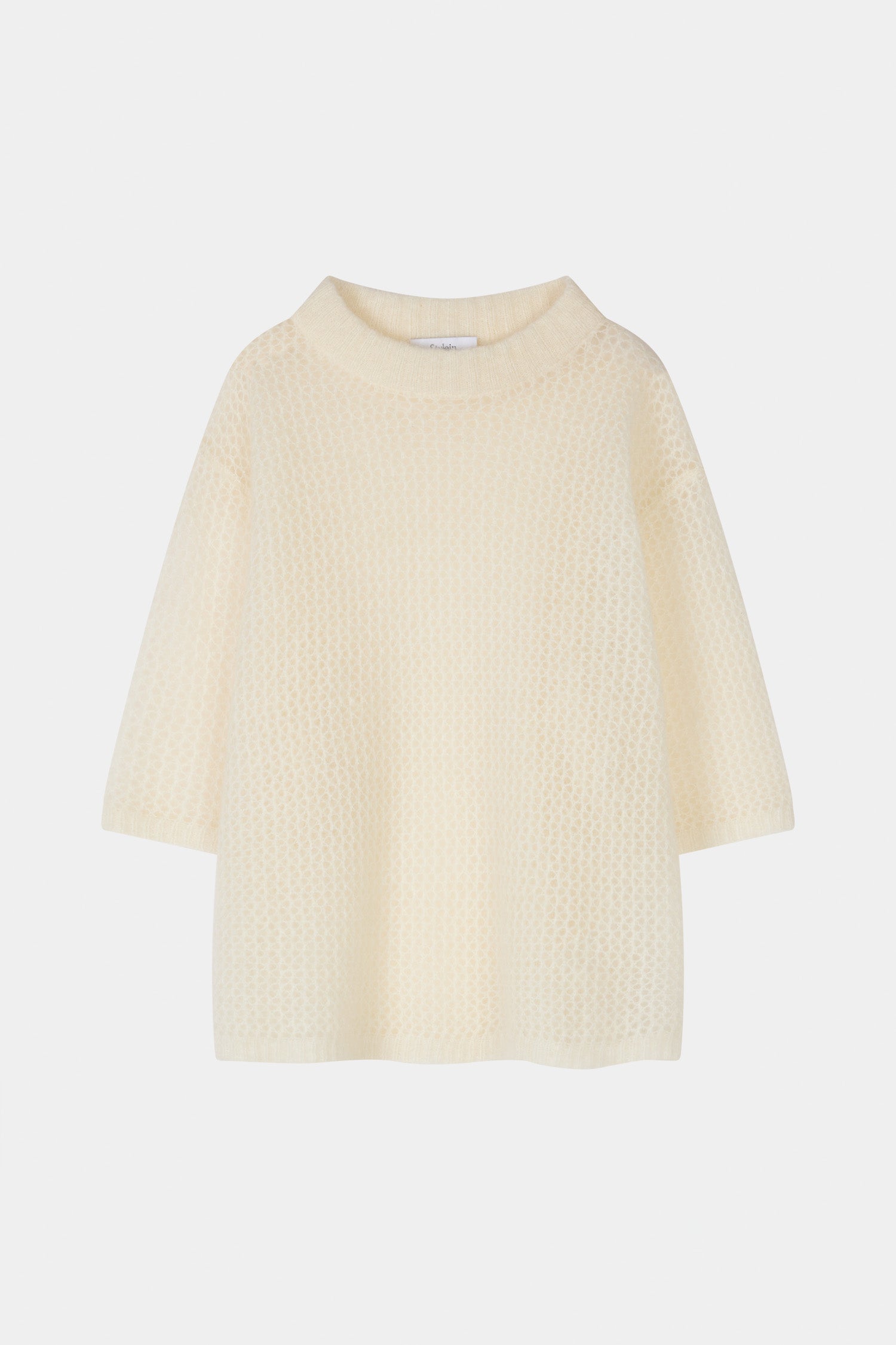 Nia short sleeve sweater cream stylein packshot