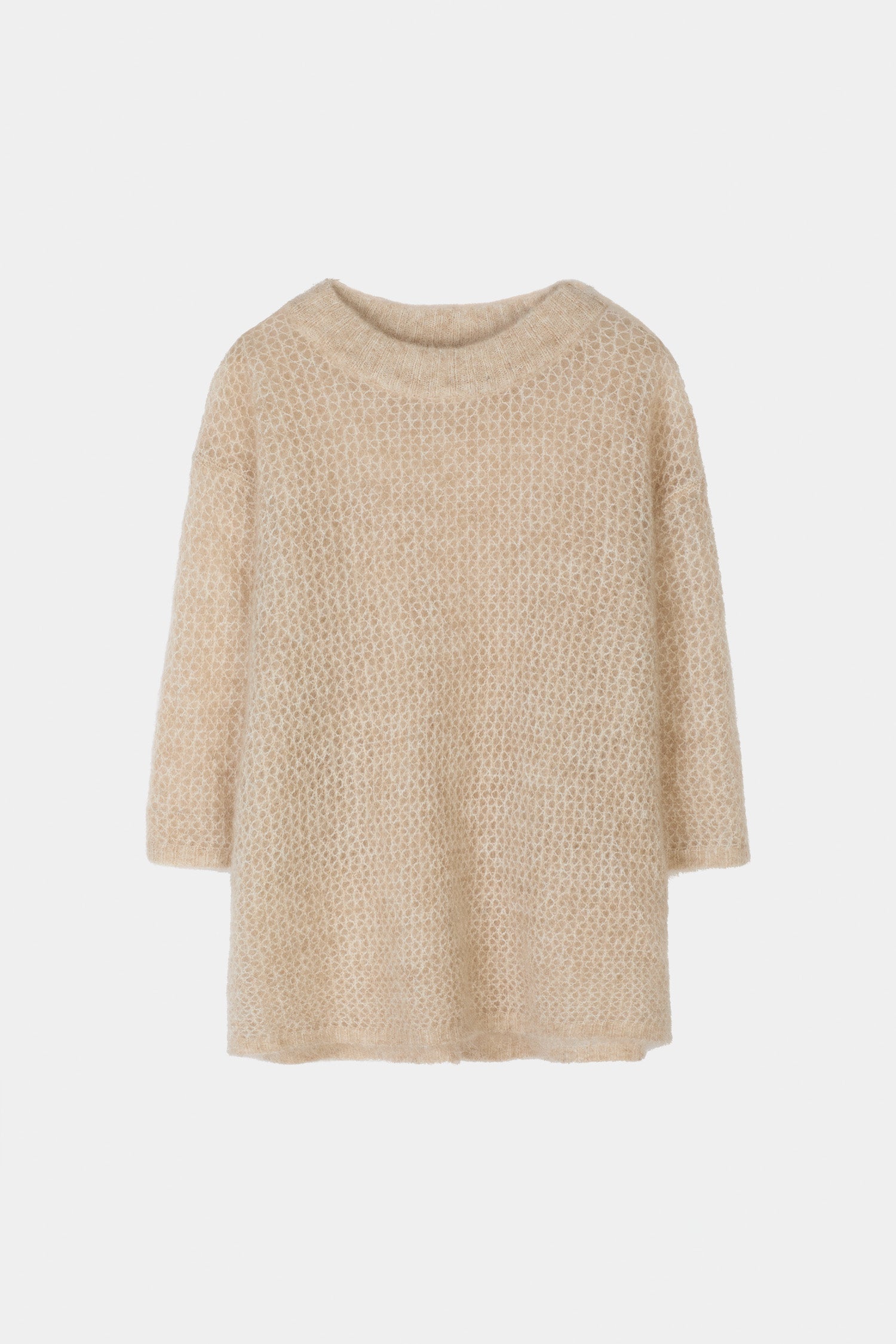 Nia short sleeve sweater oyster stylein packshot