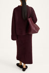 Niclas short sweater bordeaux stylein model image back