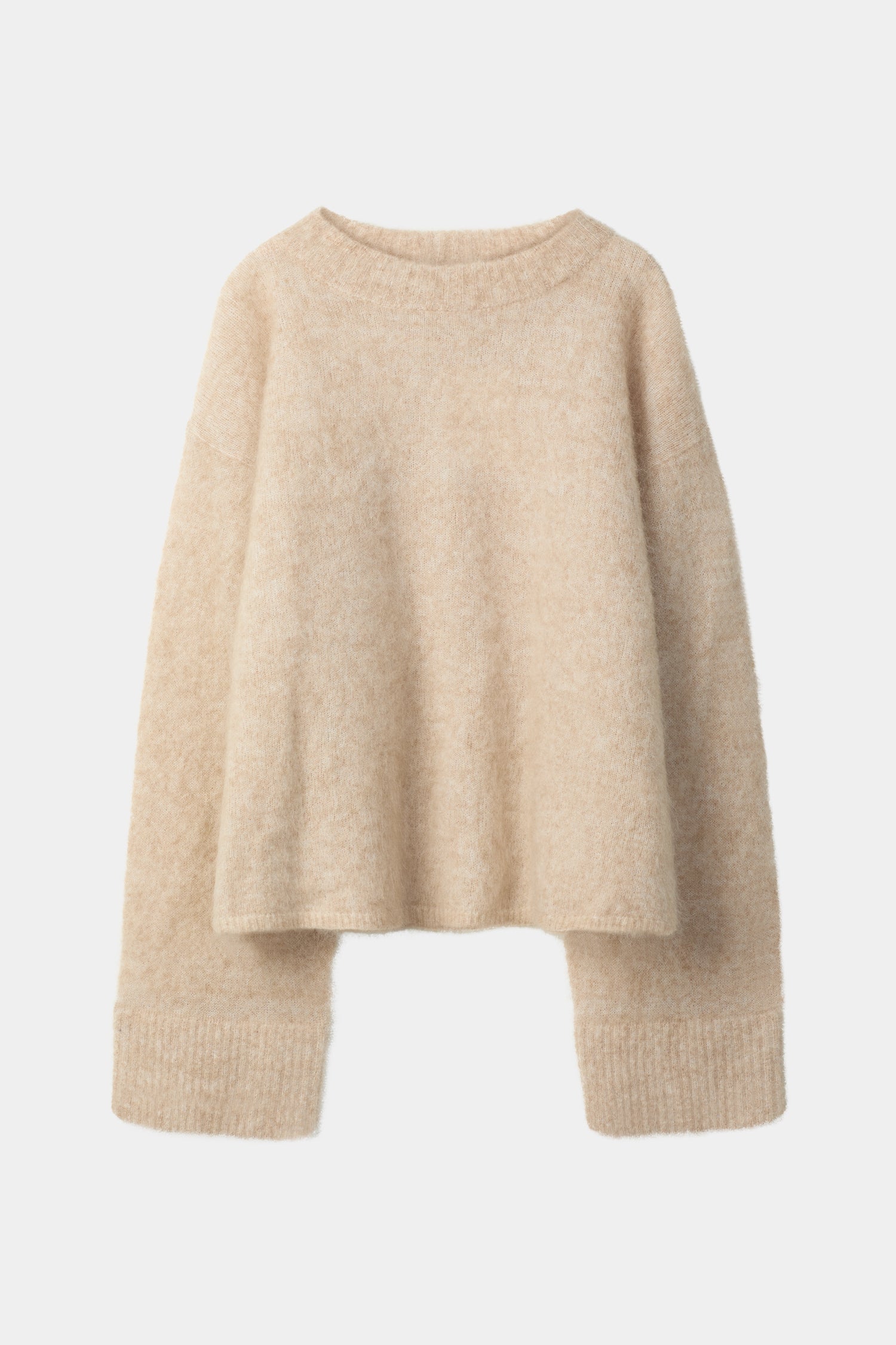Niclas short sweater oyster stylein packshot