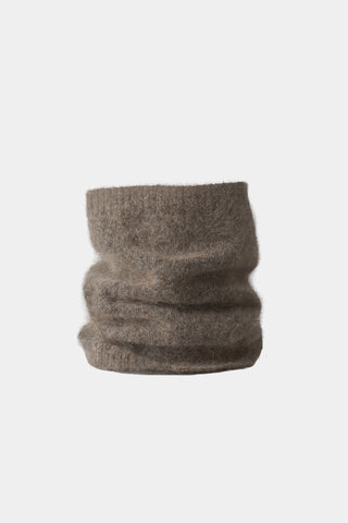 Niko knitted mohair scarf brown stylein packshot