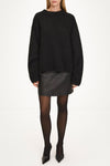 Norena mohair sweater black stylein model image front