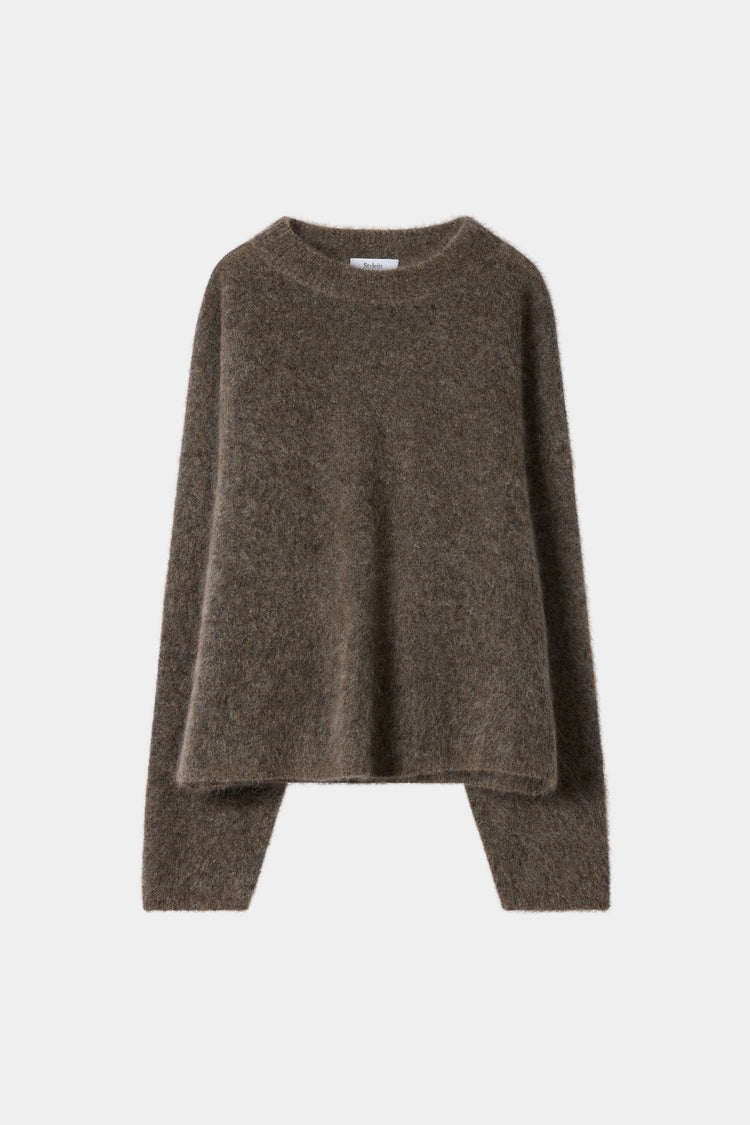 Brown knitted sweater Stylein Norena Packshot