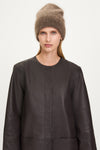 Nyla beanie mohair blend brown stylein model image front