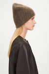 Nyla beanie mohair blend brown stylein model image side
