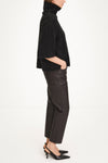 Nyssa short sleeve knitted top black stylein model image side
