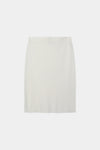 Pearla ribbed knit midi long skirt merino wool cream stylein packshot