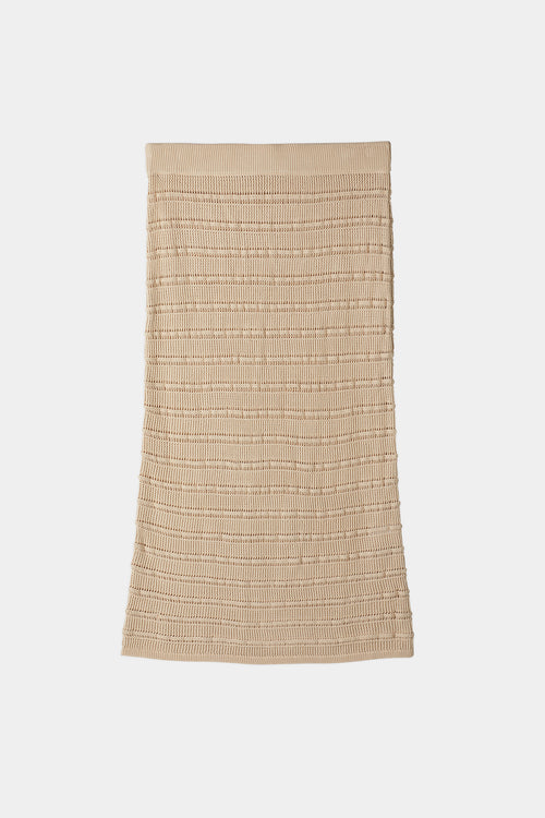 Perla skirt crochet midi length cream stylein packshot