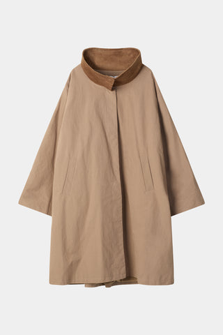Sable coat trench cotton hazel brown stylein packshot