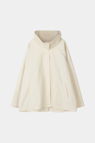 Salerno flared short trench jacket cream stylein packshot